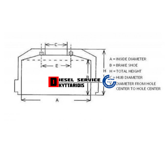 Ταμπούρο Φ410*220 οπίσθιο
