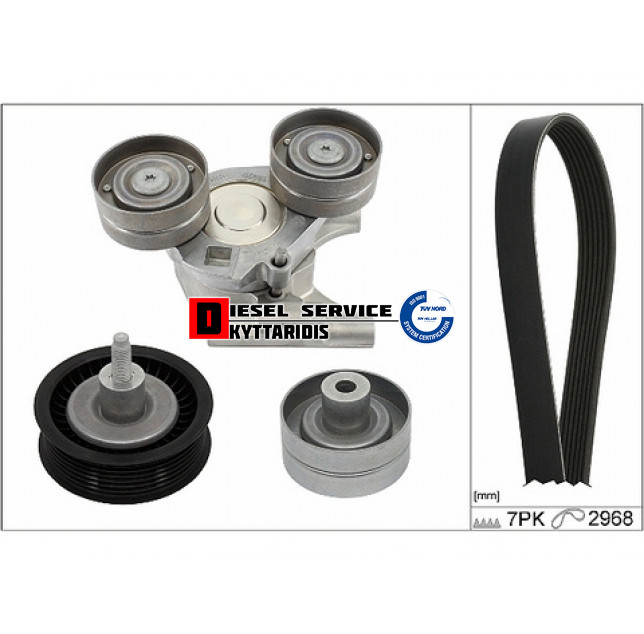 Τεντωτήρας τρελά και ιμάντας σετ