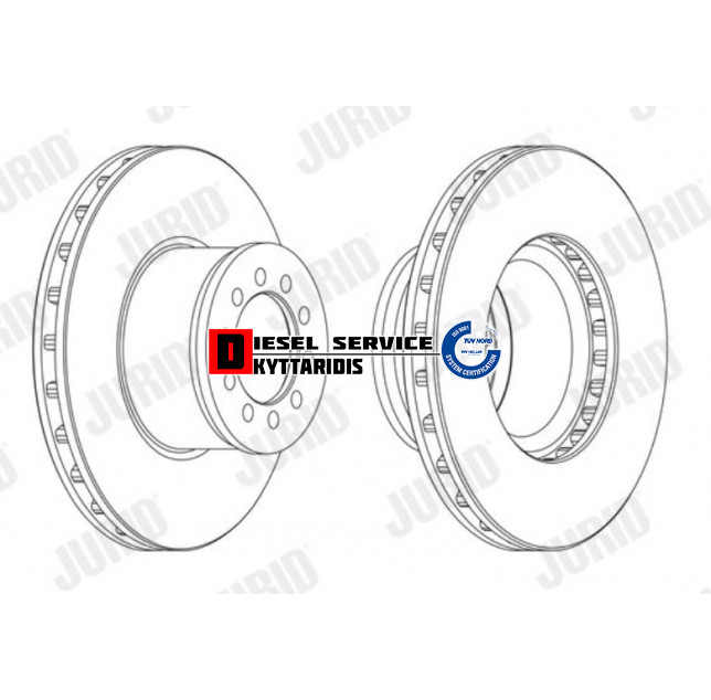 Δισκόπλακα εμπρόσθια Φ335mm