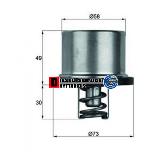 Θερμοστάτη 79°C Θερμοστάτη 79°C