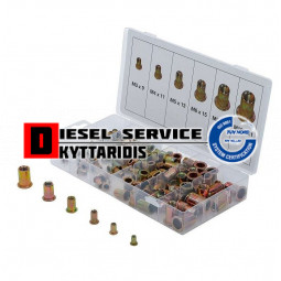 Περτσίνια ατσάλι με σπείρωμα σετ Μ3 - Μ10