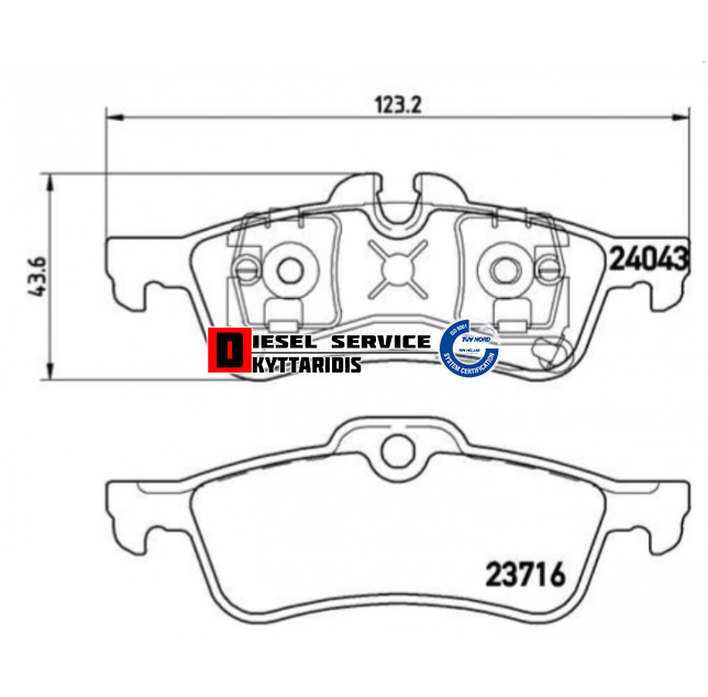 Τακάκια φρένου σετ