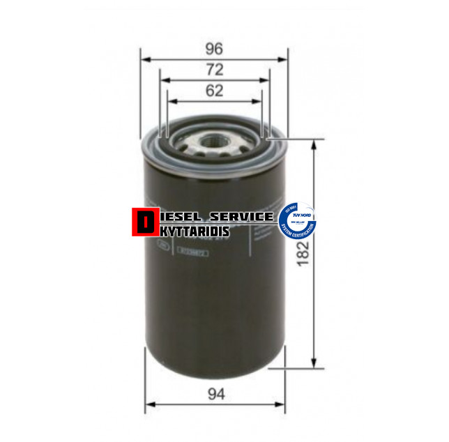 Φίλτρο πετρελαίου νεροπαγίδα