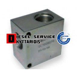 Τάκος με σωληνοειδή βαλβίδα διπλής διαδρομής