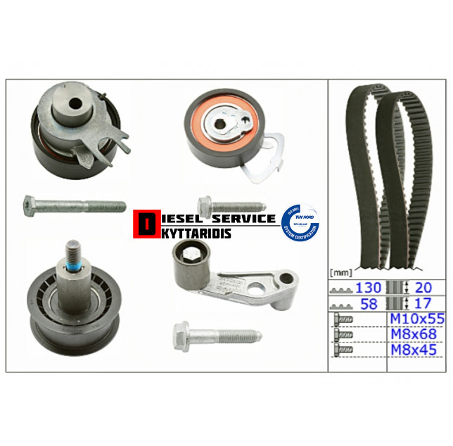 Ιμάντα χρονισμού σετ Ιμάντα χρονισμού σετ