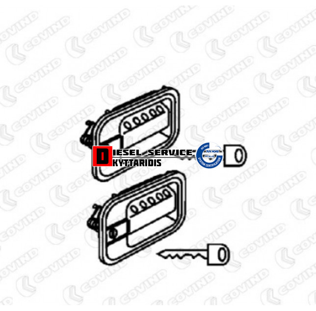 Χερούλι πόρτας εξωτερικό R/L σετ