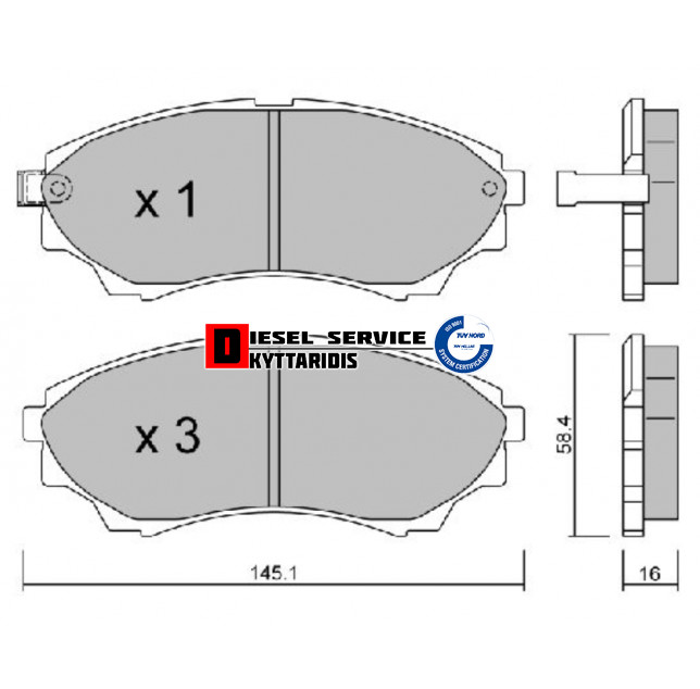 Τακάκια φρένου σετ