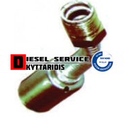 Ρακόρ κλιματισμού γωνία 45° αρσενικό τρελό έδρα φρέζα 7/8--1/2