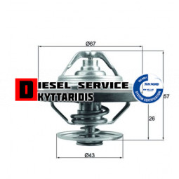 Θερμοστάτη 83°C