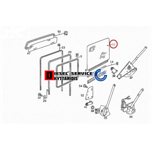 Γυαλί παραθύρου L