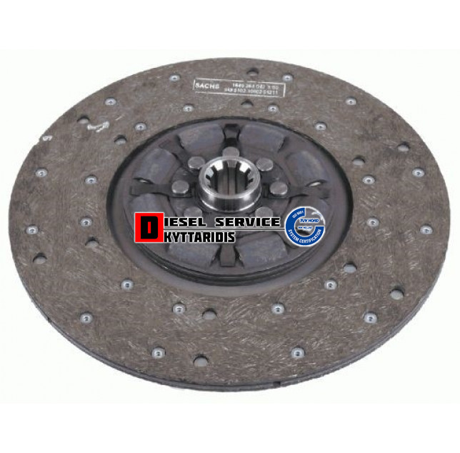 Συμπλέκτη δίσκος Φ330*35*10 με φρενάκι και κλειστά ελατήρια