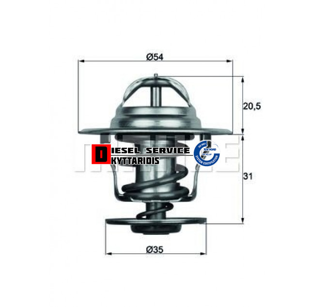 Θερμοστάτη 87°C