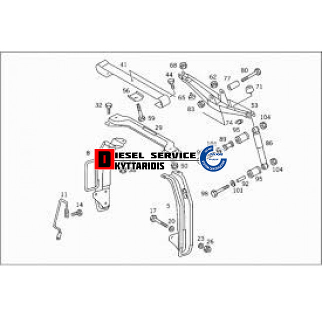 Γέφυρα κουβουκλίου οπίσθια κομπλέ