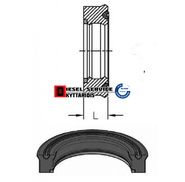 Τσιμούχα υδραυλικού 95*80*11.4 V44RLBD